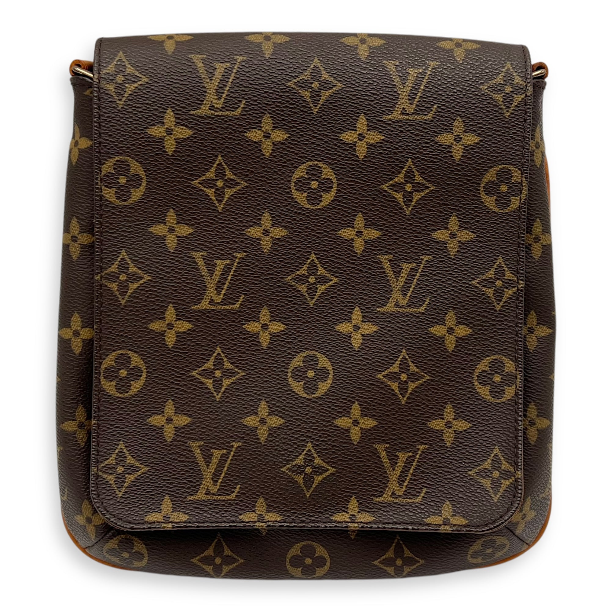 Louis Vuitton Musette Salsa Crossbody Bag Brown in Monogram Coated