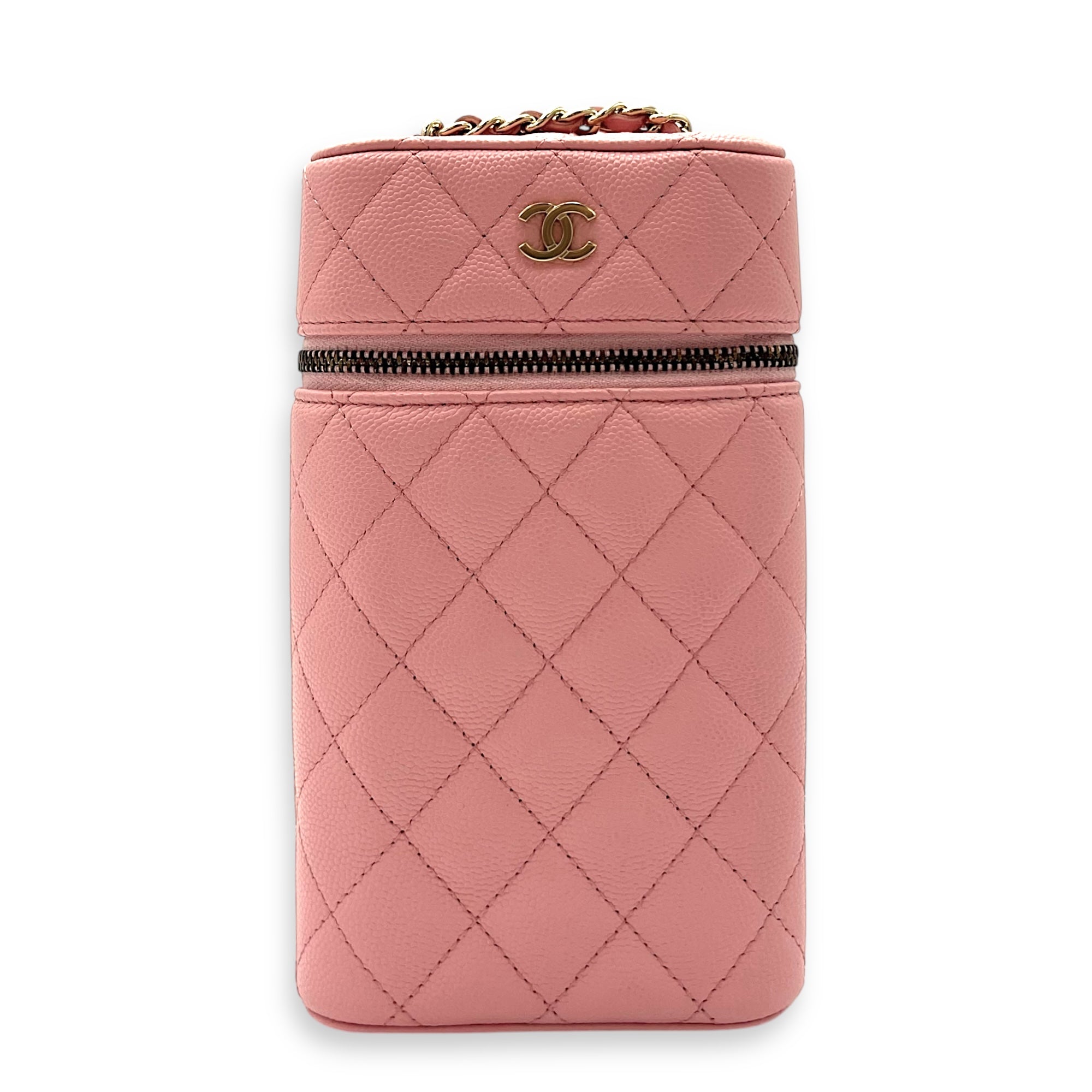 Chanel  Vanity Phone Crossbody bag in Caviar leather, Gold Hardware_1