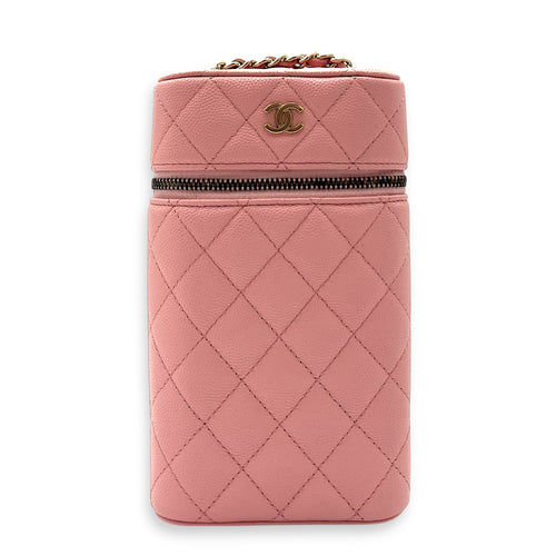 Chanel  Vanity Phone Crossbody bag in Caviar leather, Gold Hardware_1