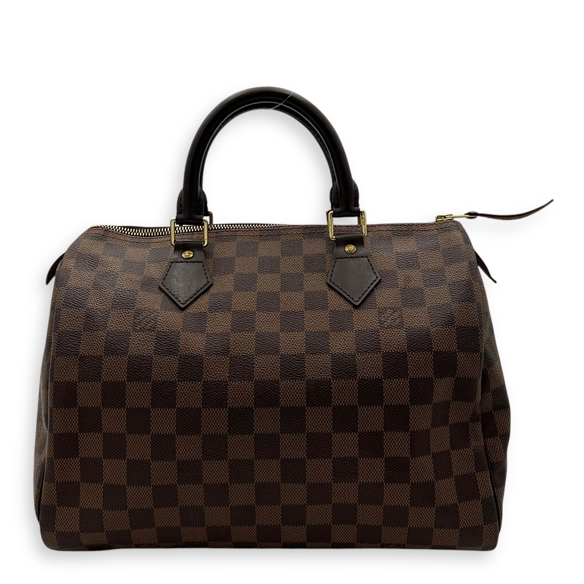 Louis Vuitton Speedy 30 Damier Ebene Top Handle Bag in Coated