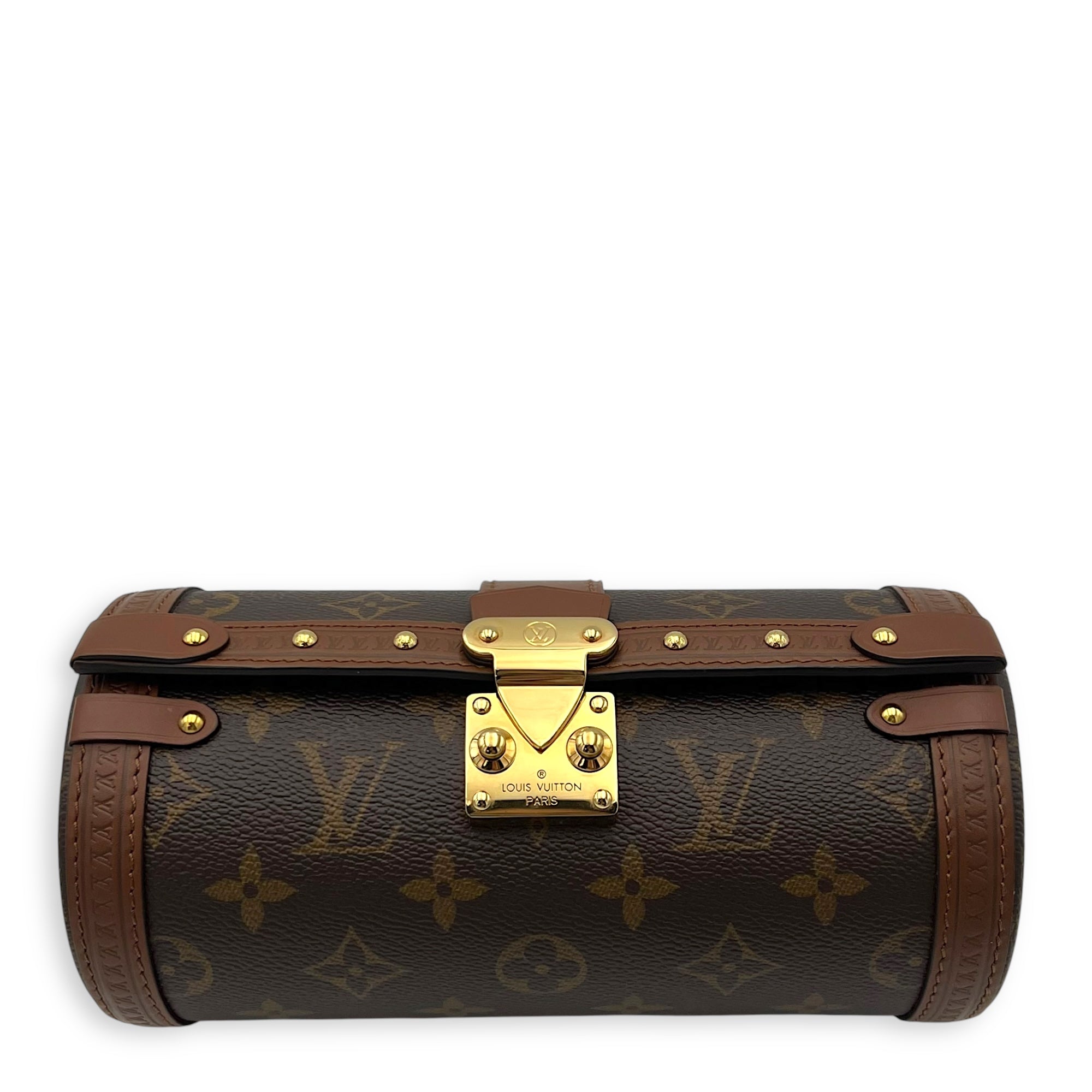 Louis Vuitton Papillon Trunk Brown Shoulder Bag in Monogram Coated Canvas,  Gold hardware Singapore