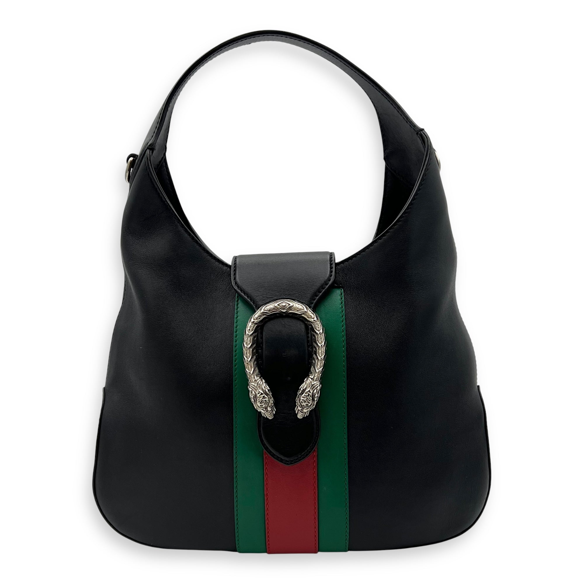 Gucci Dionysus Shoulder Bag Black in Calfskin, Silver hardware_1