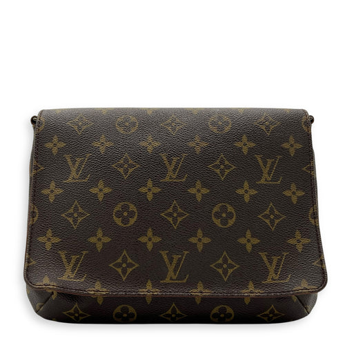 Louis Vuitton Tango Shoulder Bag Brown in Coated Canvas, Gold hardware_1