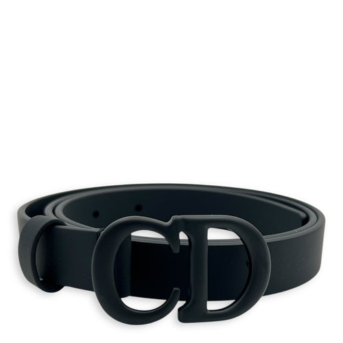 Dior Saddle 80 Black Belt in Calfskin, Lacquered Metal hardware_1