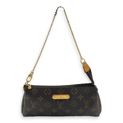 Louis Vuitton Eva Crossbody Bag Brown in Monogram Coated Canvas, Gold hardware_2