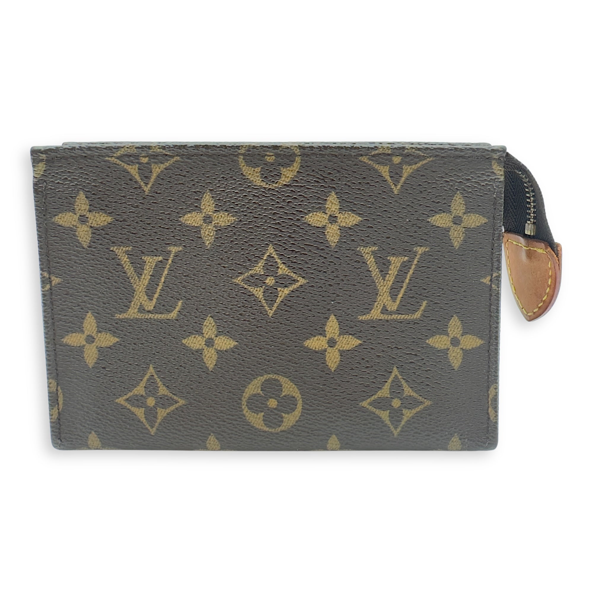 Louis Vuitton Pochette Pouch 15 Brown in Monogram Coated Canvas, Gold hardware_2