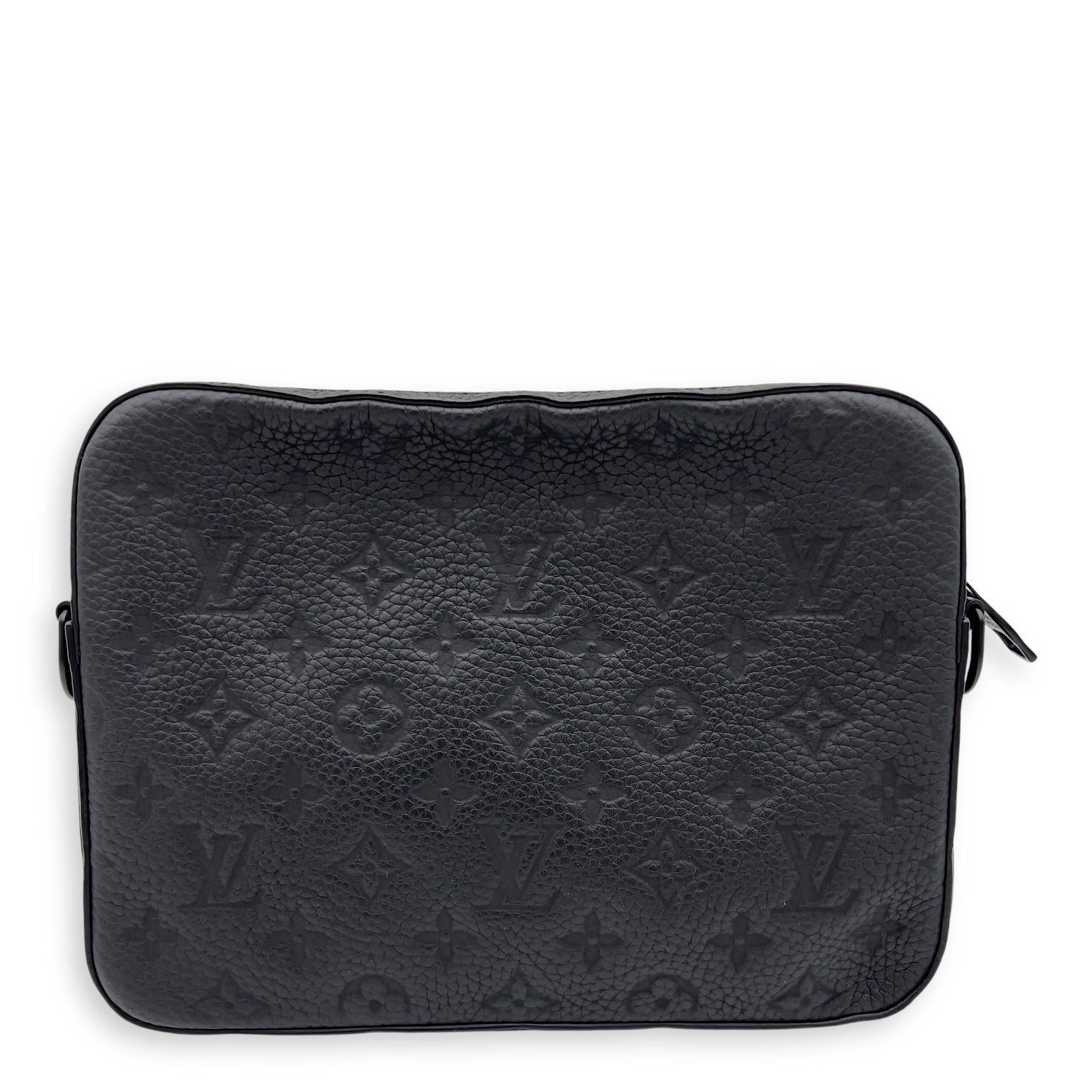 Louis Vuitton Steamer Crossbody Bag Black in Monogram Empreinte Leather, Lacquered Metal hardware_2