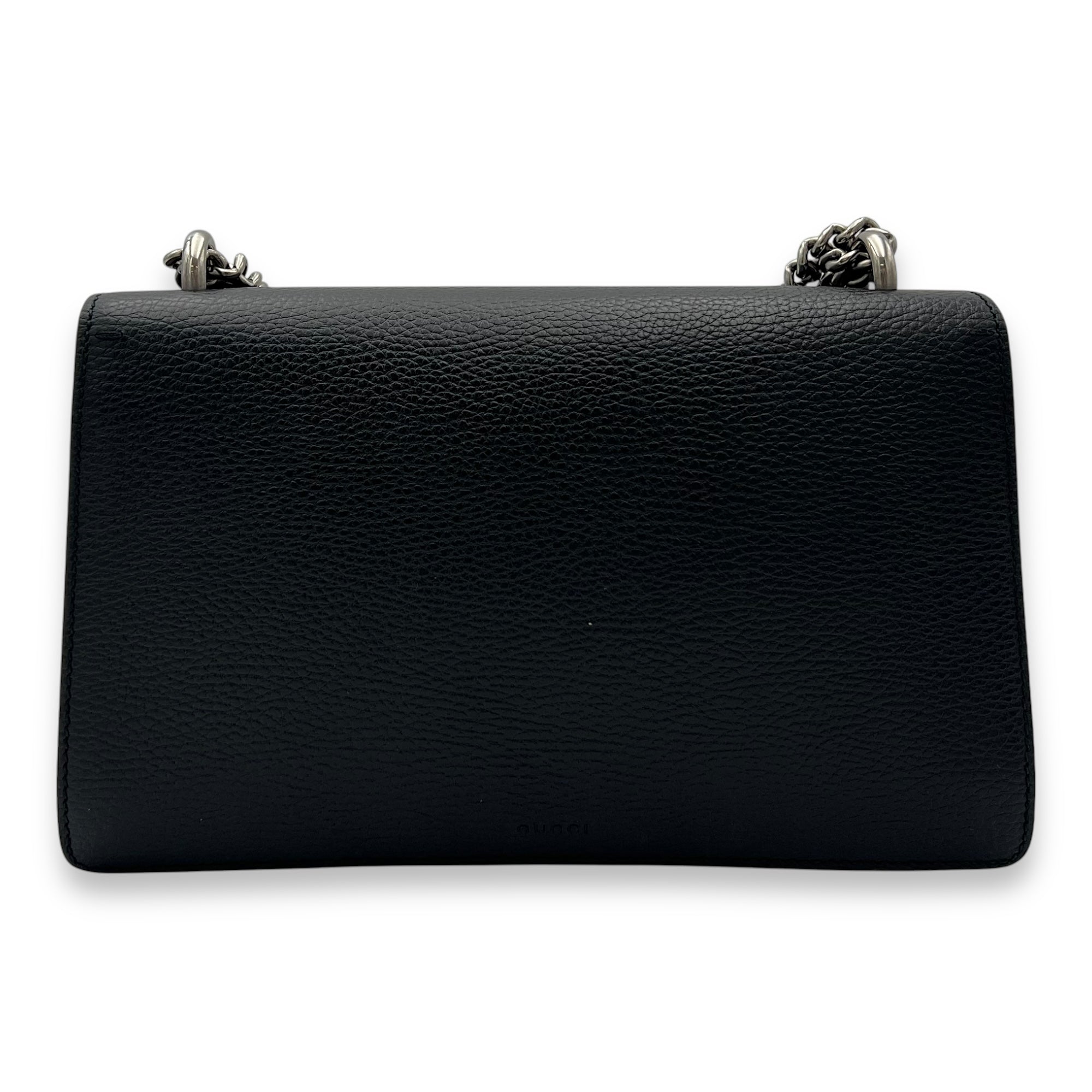 Gucci Dionysus Shoulder Bag Black in Calfskin, Silver hardware_2