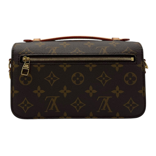 Louis Vuitton Metis Crossbody Bag Brown in Monogram Coated Canvas, Gold hardware_2