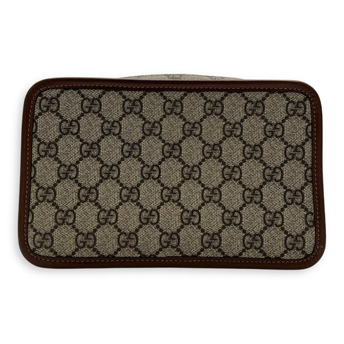 Gucci GG Supreme Crossbody Bag Brown in Coated Canvas, Gold hardware_2