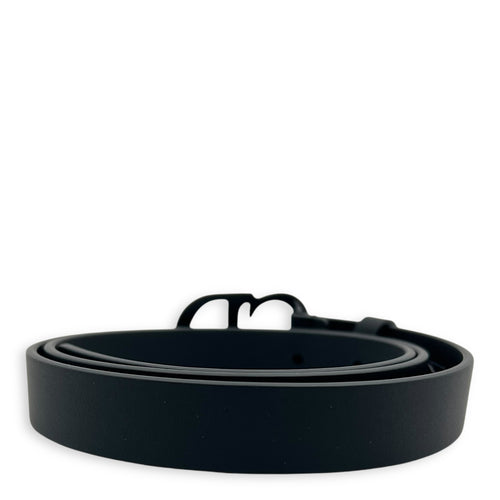 Dior Saddle 80 Black Belt in Calfskin, Lacquered Metal hardware_2