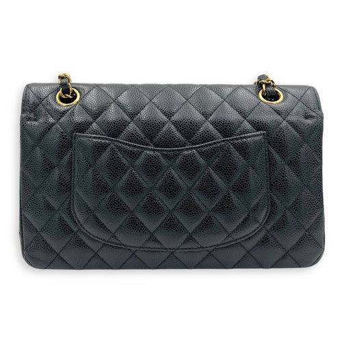 Chanel Classic Flap Medium Black Shoulder Bag in Caviar Leather, Gold hardware_2