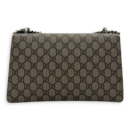 Gucci Dionysus Small Brown Shoulder Bag in Coated Canvas, Ruthenium hardware_2