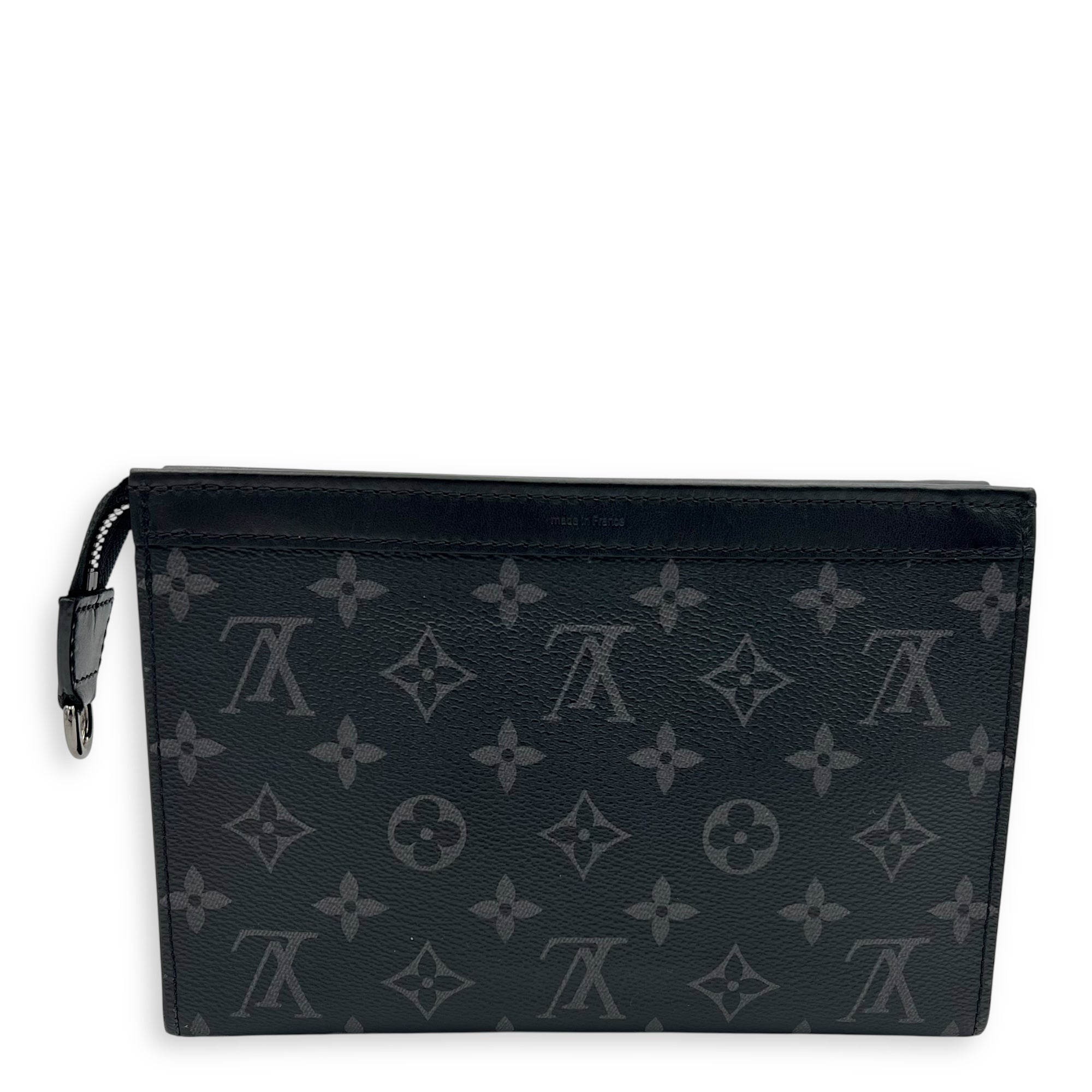 Louis Vuitton Gaston Wearable Wallet Black Crossbody Bag in Coated Canvas, Silver hardware_13
