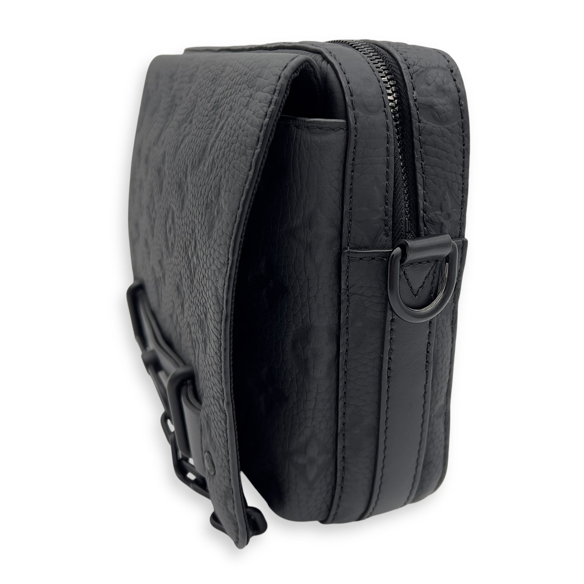 Louis Vuitton Steamer Crossbody Bag Black in Monogram Empreinte Leather, Lacquered Metal hardware_3
