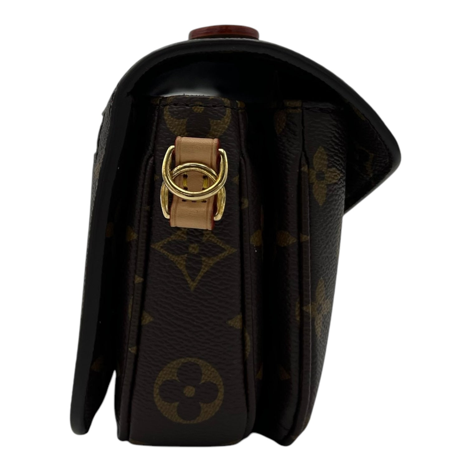 Louis Vuitton Metis Crossbody Bag Brown in Monogram Coated Canvas, Gold hardware_3