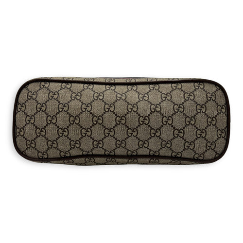 Gucci GG Supreme Duffle Bag Grey in Coated Canvas, Gold hardware_5