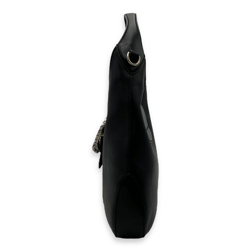 Gucci Dionysus Shoulder Bag Black in Calfskin, Silver hardware_3