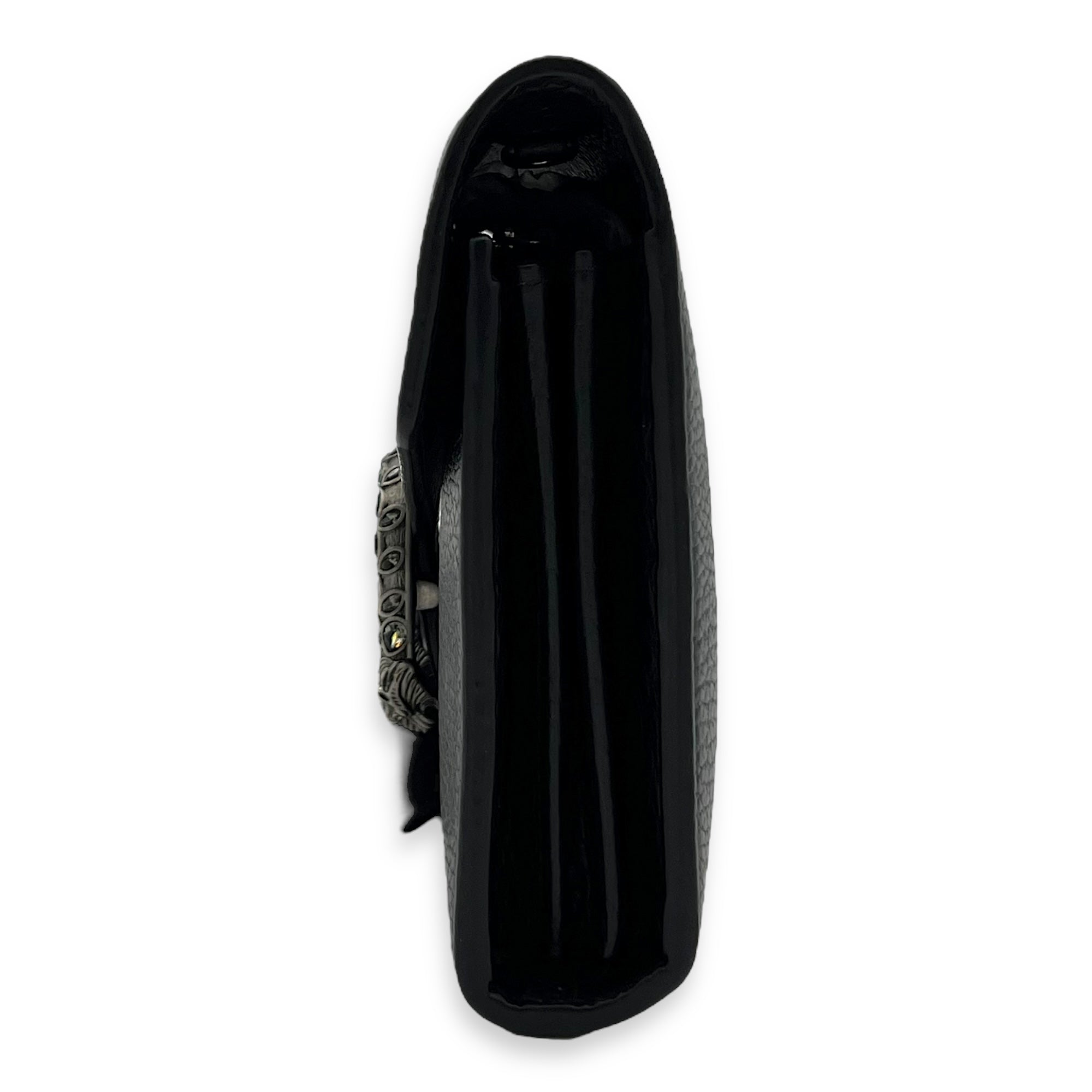 Gucci Dionysus Wallet On Chain Black in Calfskin, Silver hardware_3