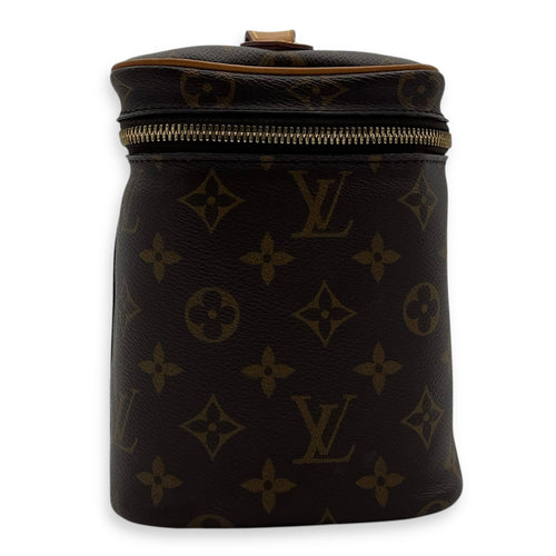 Louis Vuitton Nice Top Handle Bag BB Brown in Monogram Coated Canvas, Gold hardware_3