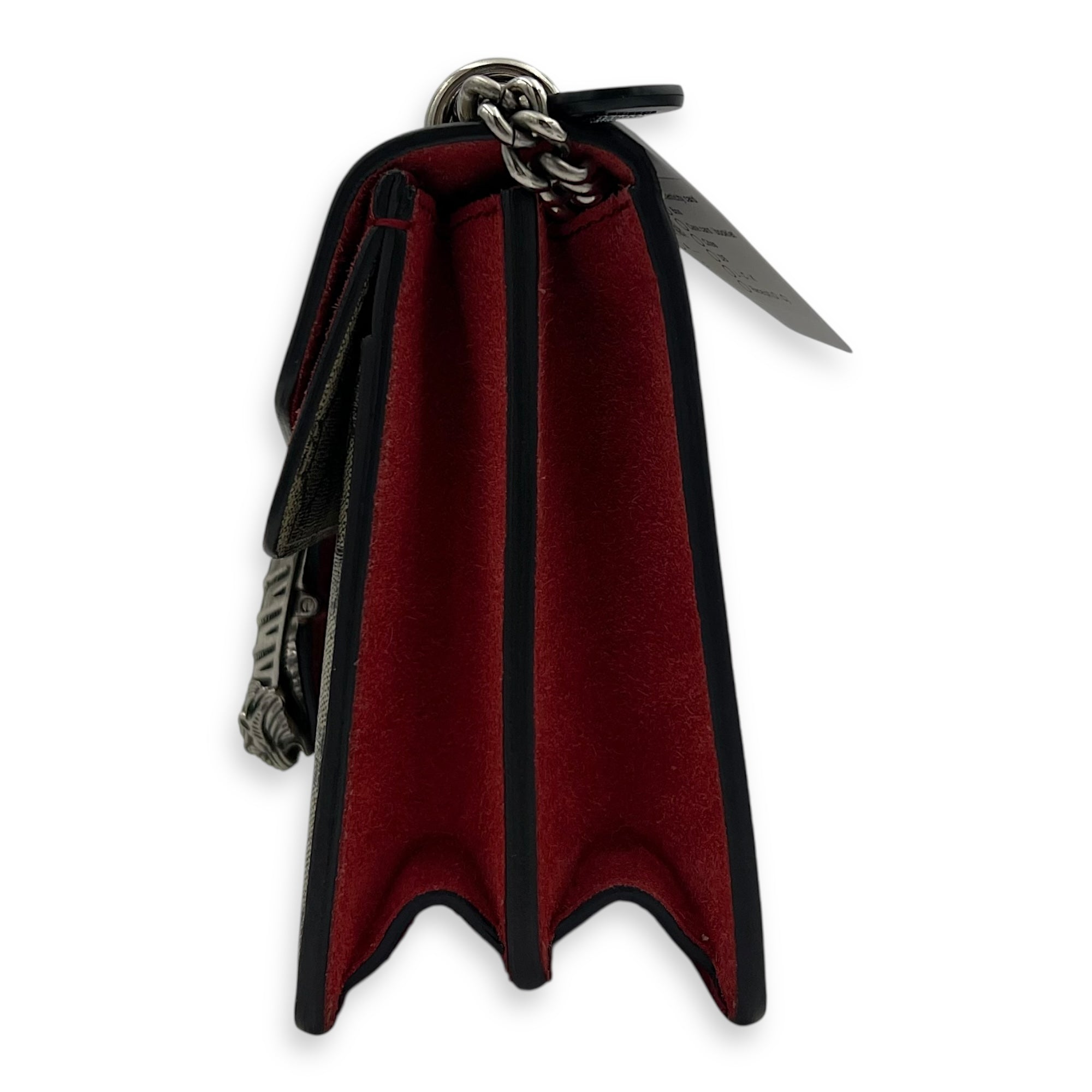 Gucci Dionysus Small Brown Shoulder Bag in Coated Canvas, Ruthenium hardware_3