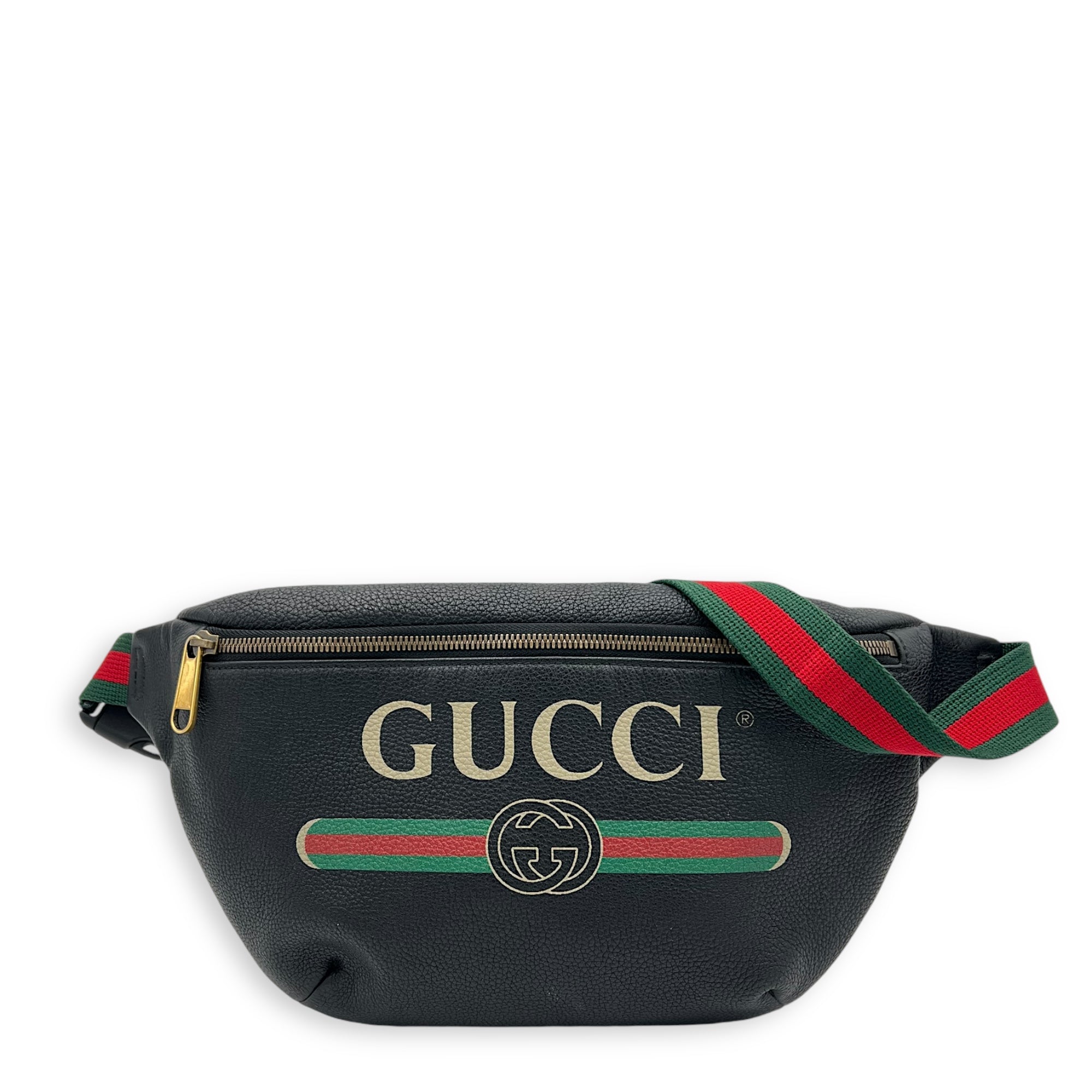 Black and yellow gucci belt bag online