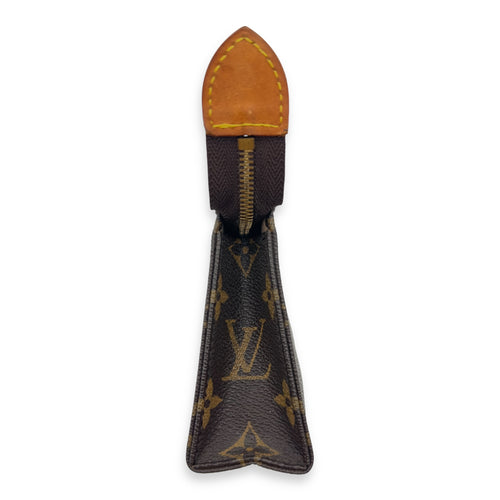Louis Vuitton Pochette Pouch 15 Brown in Monogram Coated Canvas, Gold hardware_4