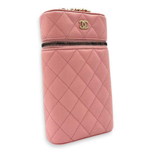 Chanel  Vanity Phone Crossbody bag in Caviar leather, Gold Hardware_4
