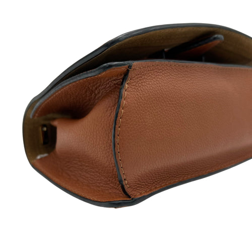 Loewe Barcelona Crossbody Bag Brown in Calfskin, Gold hardware_11