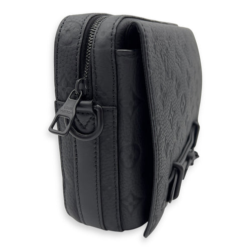 Louis Vuitton Steamer Crossbody Bag Black in Monogram Empreinte Leather, Lacquered Metal hardware_4