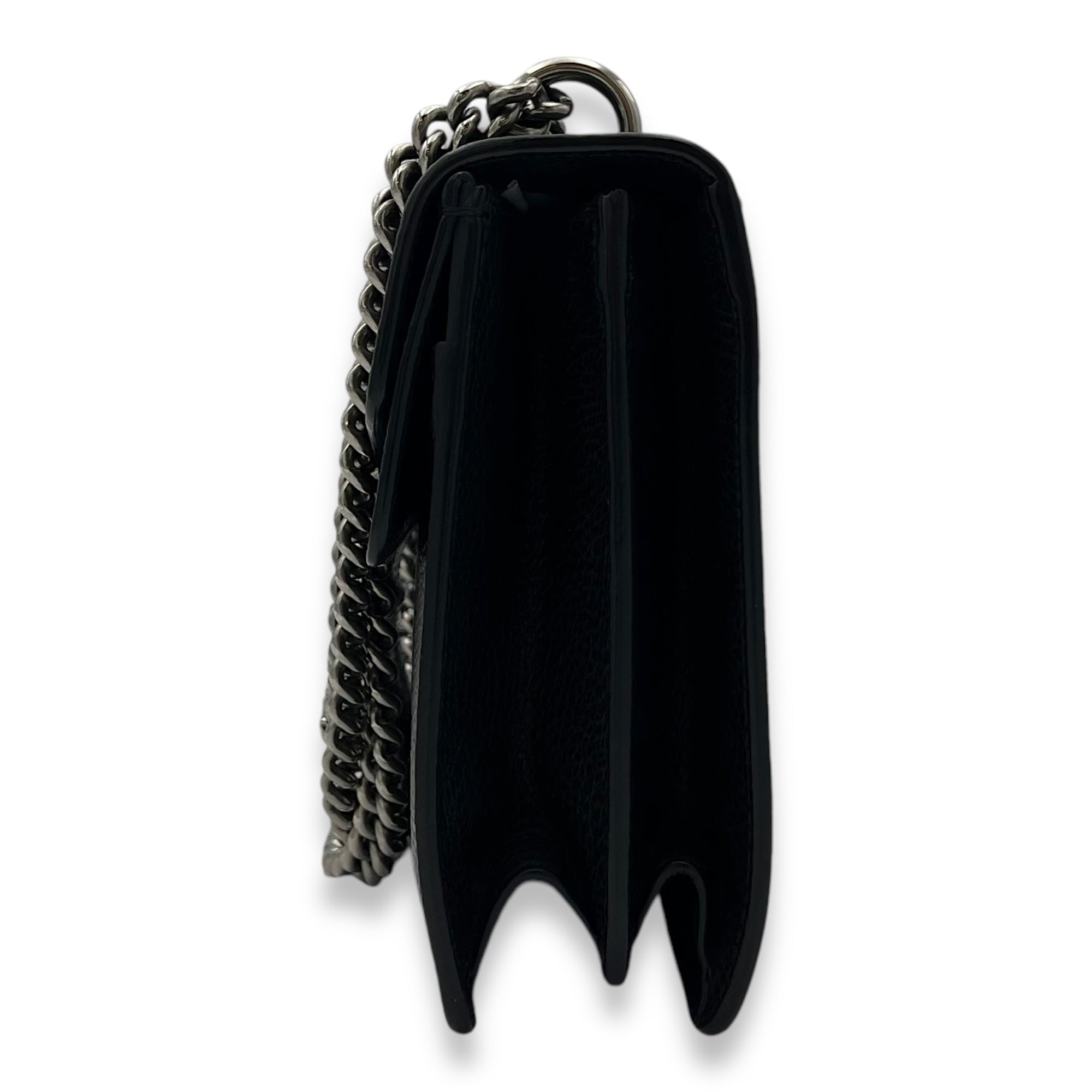 Gucci Dionysus Shoulder Bag Black in Calfskin, Silver hardware_4