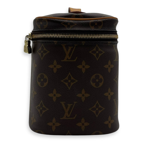 Louis Vuitton Nice Top Handle Bag BB Brown in Monogram Coated Canvas, Gold hardware_4