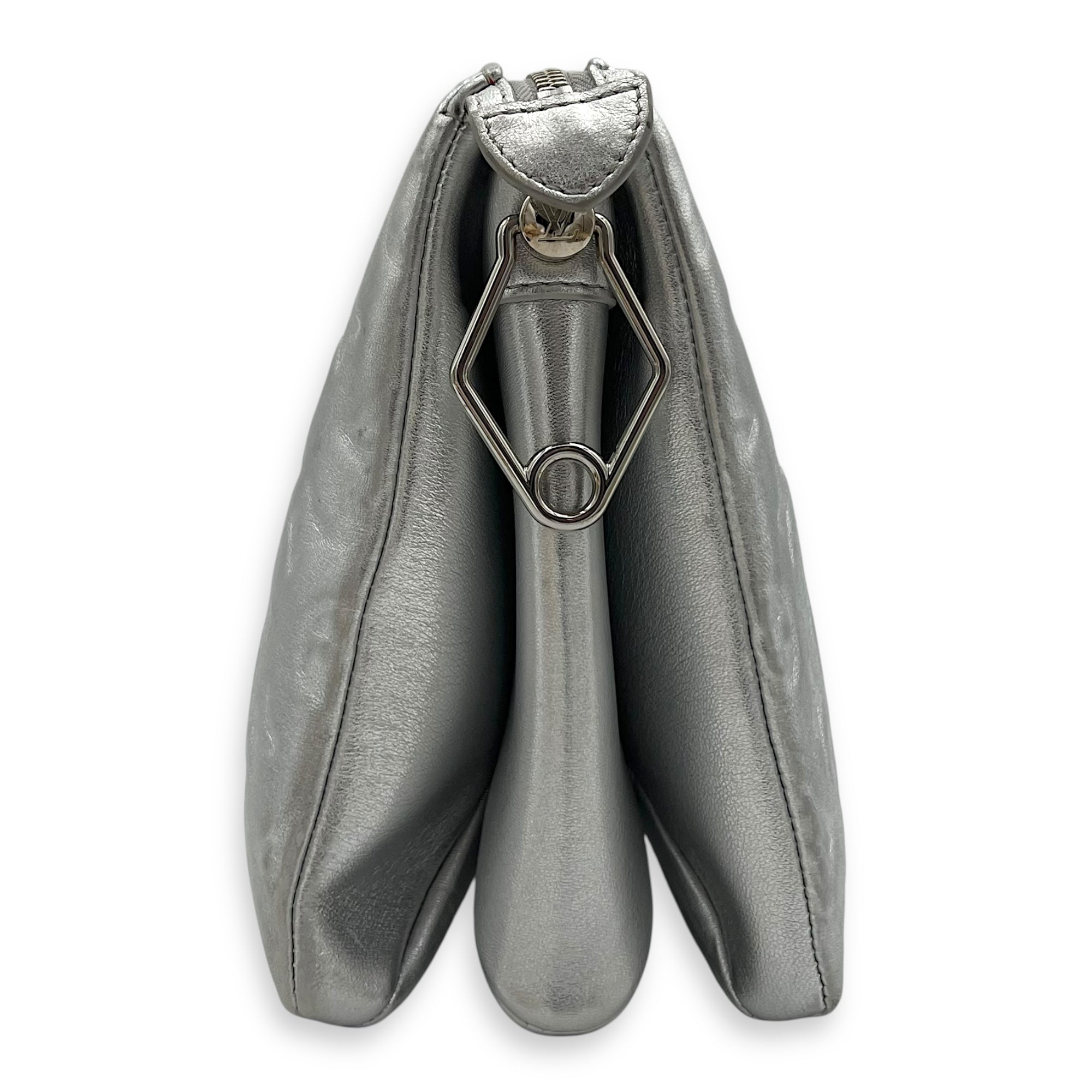Louis Vuitton Coussin Shoulder Bag Silver in Lambskin, Silver hardware_4