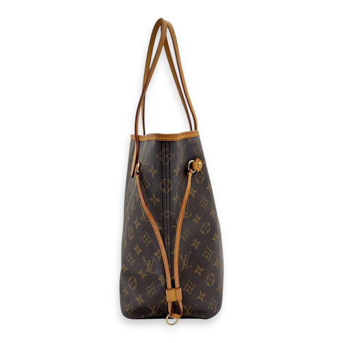 Louis Vuitton Neverfull Tote Bag PM Brown in Monogram Coated Canvas, Gold hardware_7