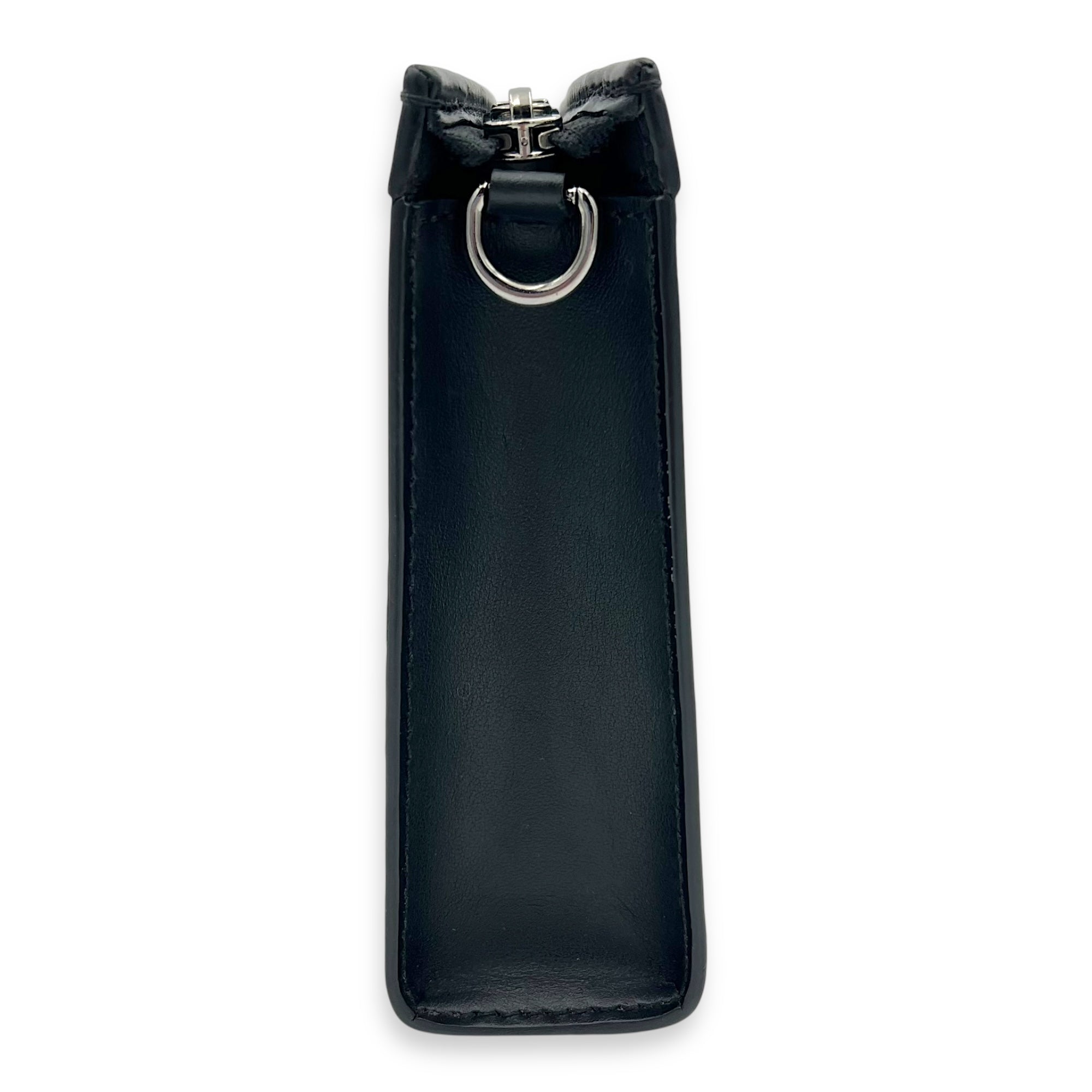 Louis Vuitton Gaston Wearable Wallet Black Crossbody Bag in Coated Canvas, Silver hardware_11