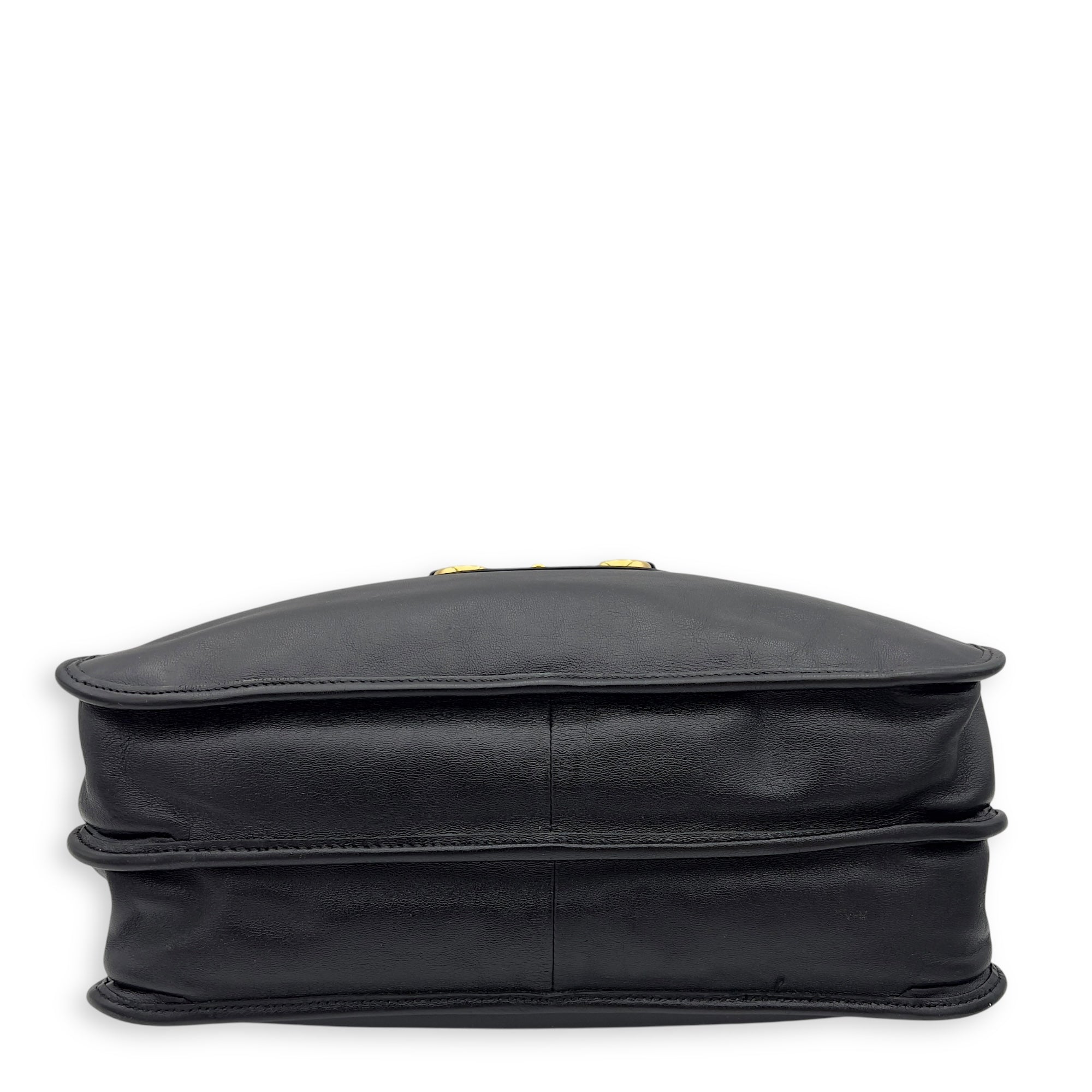 Gucci Horsebit 1955 Tote Bag Black in Calfskin, Gold hardware_3