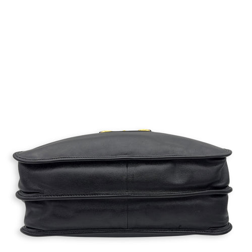 Gucci Horsebit 1955 Tote Bag Black in Calfskin, Gold hardware_3