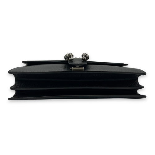 Gucci Dionysus Shoulder Bag Black in Calfskin, Silver hardware_5