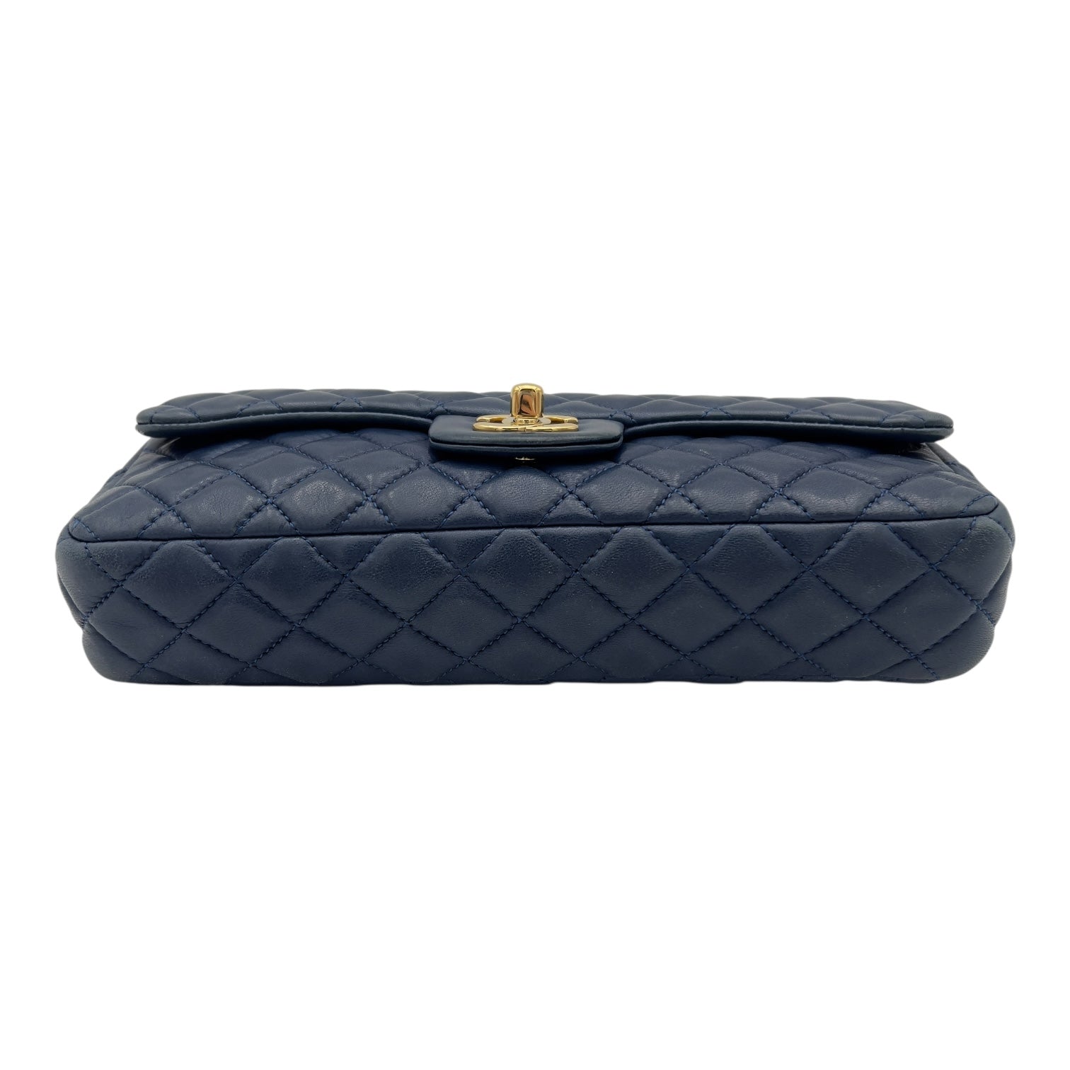 Chanel Valentine Charm Blue Shoulder Bag in Lambskin, Gold hardware_3
