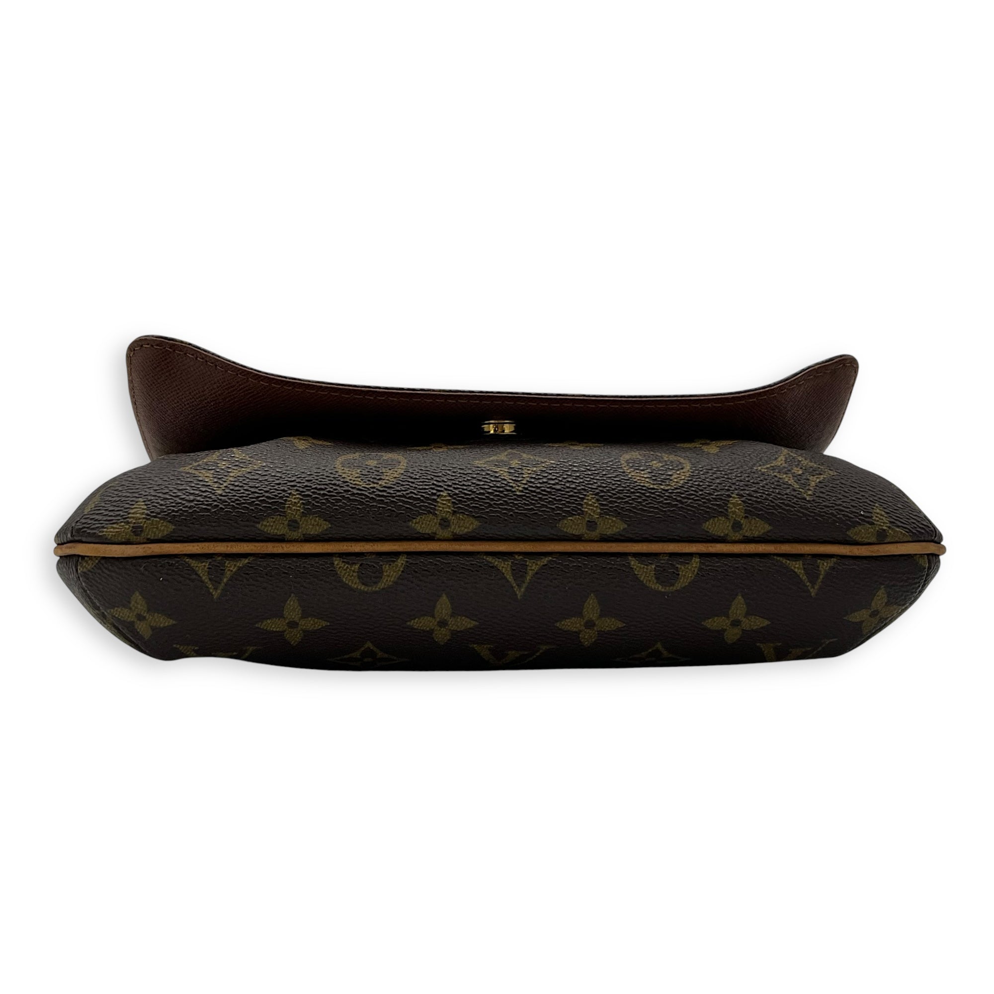 Louis Vuitton Tango Shoulder Bag Brown in Coated Canvas, Gold hardware_5