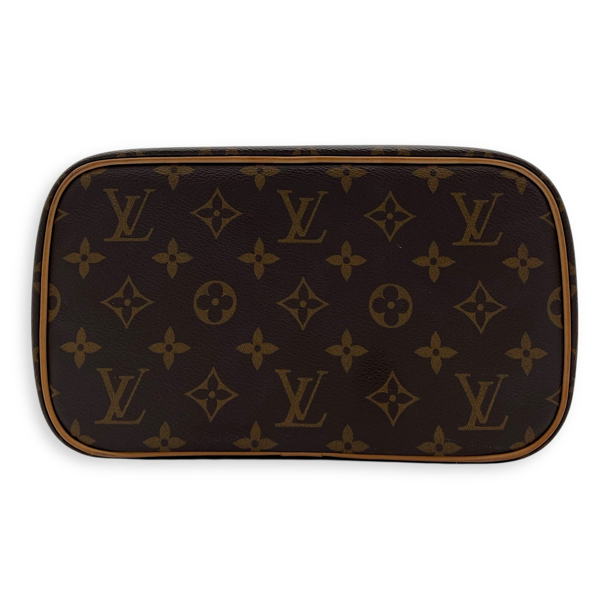 Louis Vuitton Nice Top Handle Bag BB Brown in Monogram Coated Canvas, Gold hardware_5
