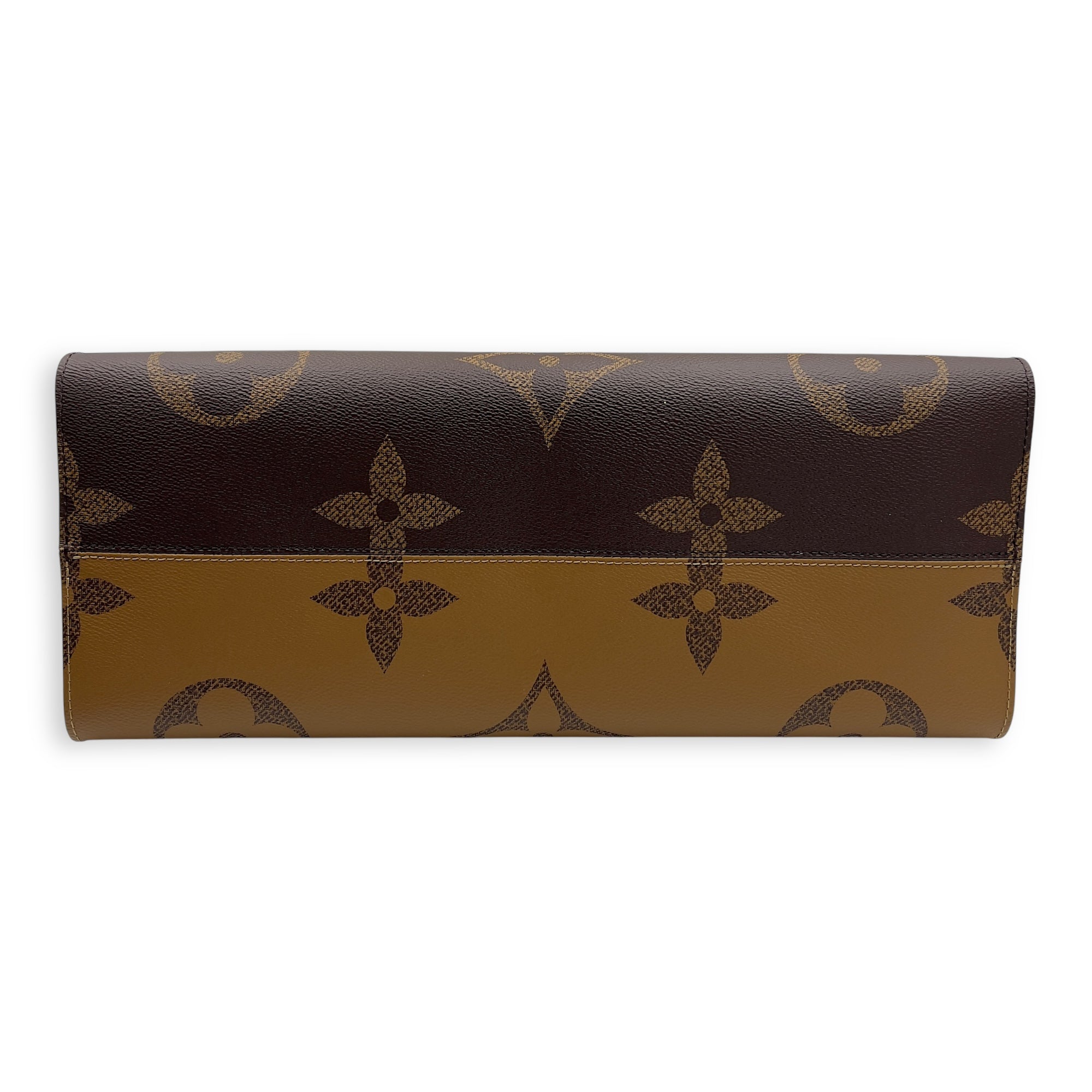 Louis Vuitton OnTheGo GM Brown Top Handle Bag in Coated Canvas, Gold hardware_5