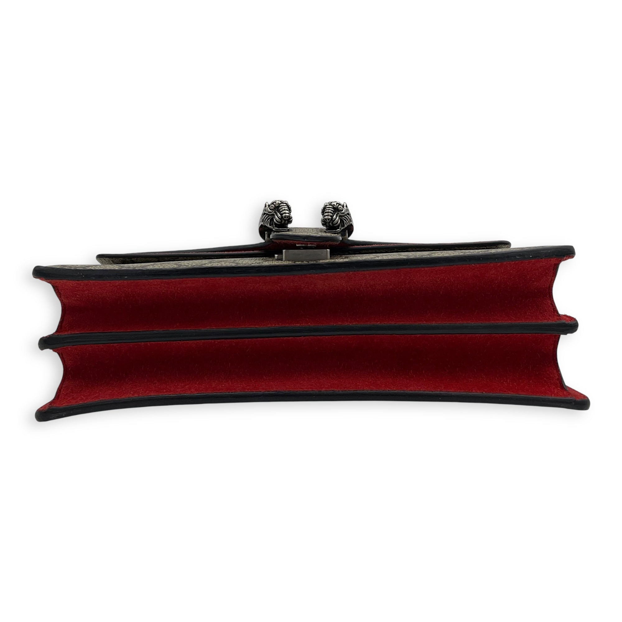 Gucci Dionysus Small Brown Shoulder Bag in Coated Canvas, Ruthenium hardware_5