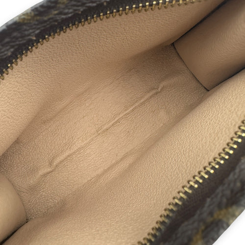 Louis Vuitton Pochette Pouch 15 Brown in Monogram Coated Canvas, Gold hardware_8