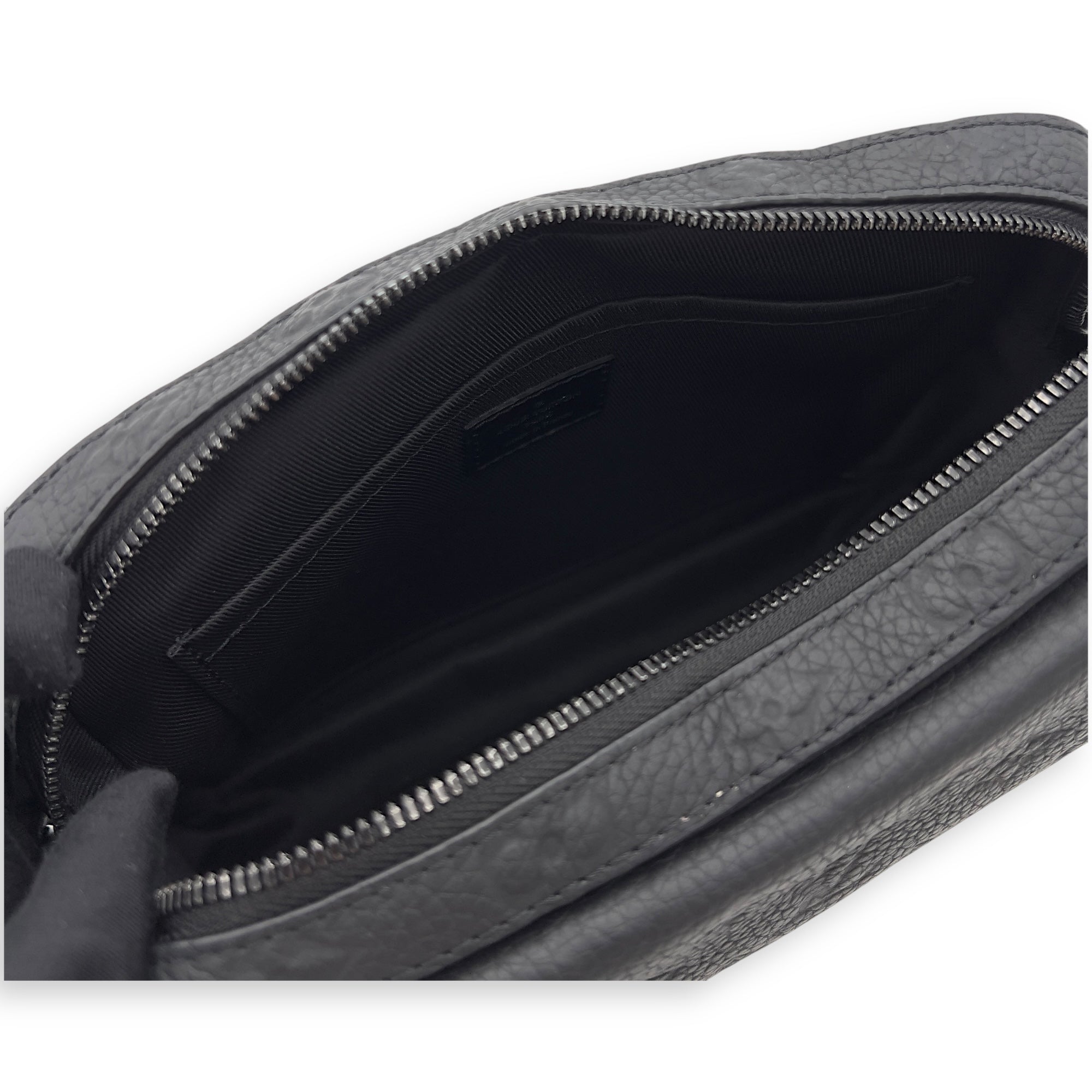 Louis Vuitton Steamer Crossbody Bag Black in Monogram Empreinte Leather, Lacquered Metal hardware_6