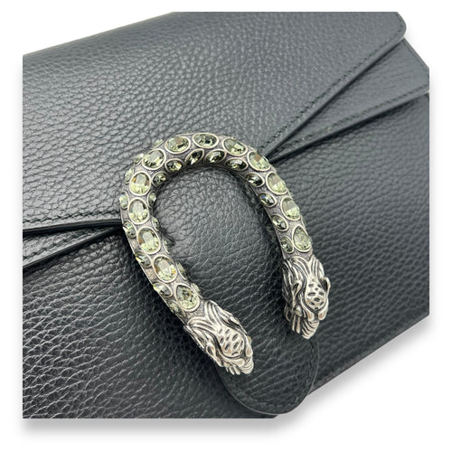 Gucci Dionysus Shoulder Bag Black in Calfskin, Silver hardware_6