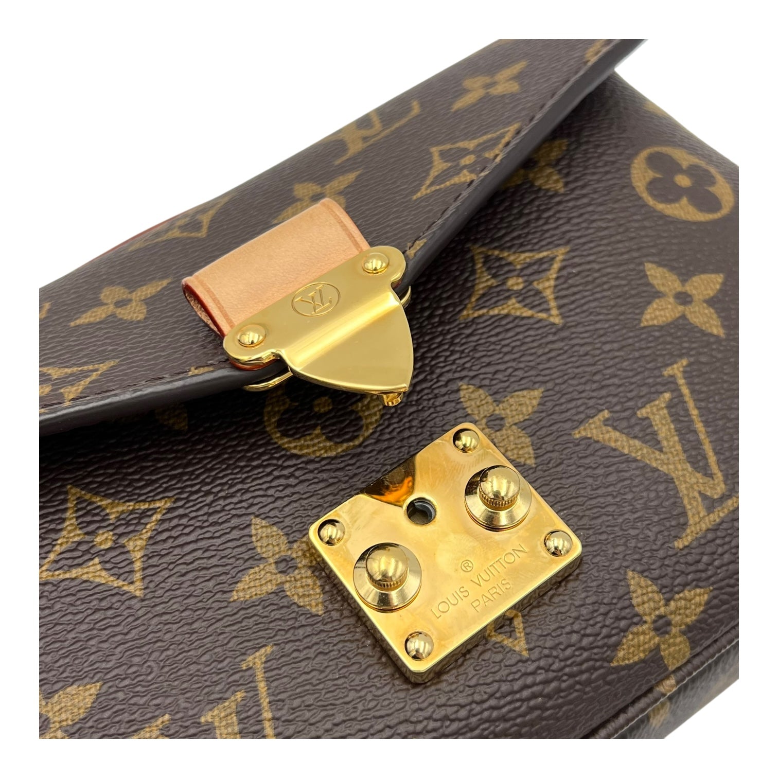 Louis Vuitton Metis Crossbody Bag Brown in Monogram Coated Canvas, Gold hardware_6