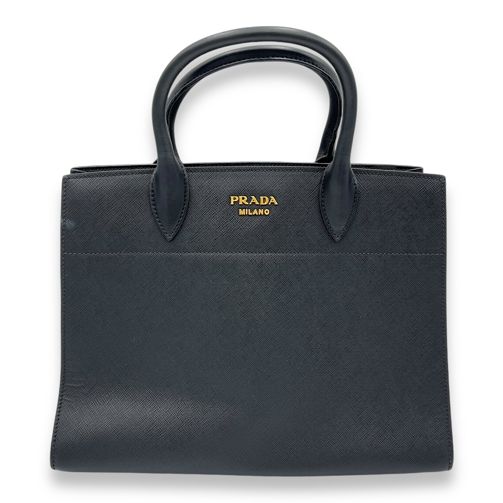 Esplanade Top handle bag in Saffiano leather Gold Hardware