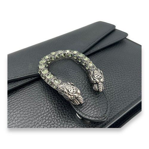 Gucci Dionysus Shoulder Bag Black in Calfskin, Silver hardware_7