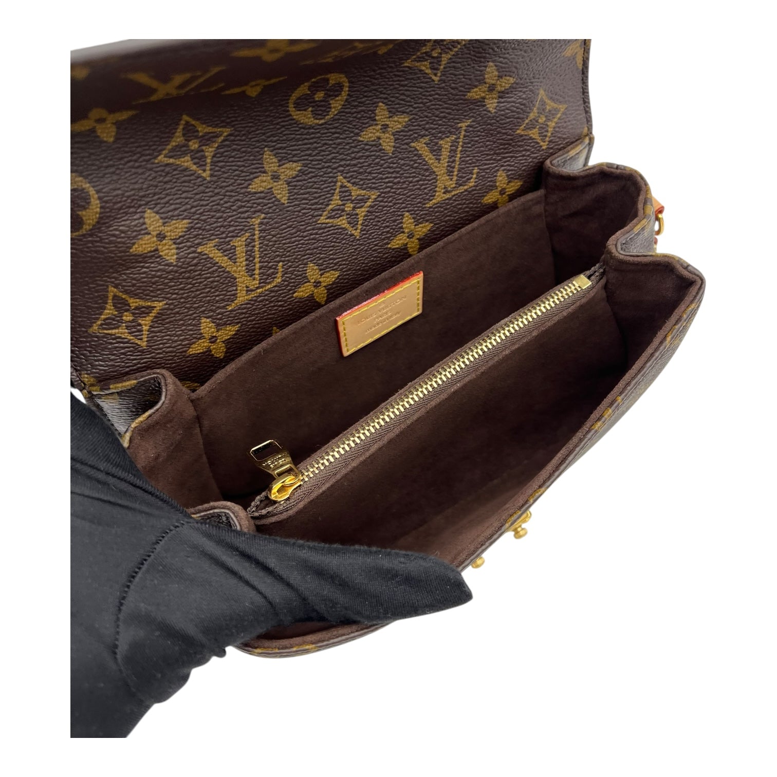 Louis Vuitton Metis Crossbody Bag Brown in Monogram Coated Canvas, Gold hardware_7